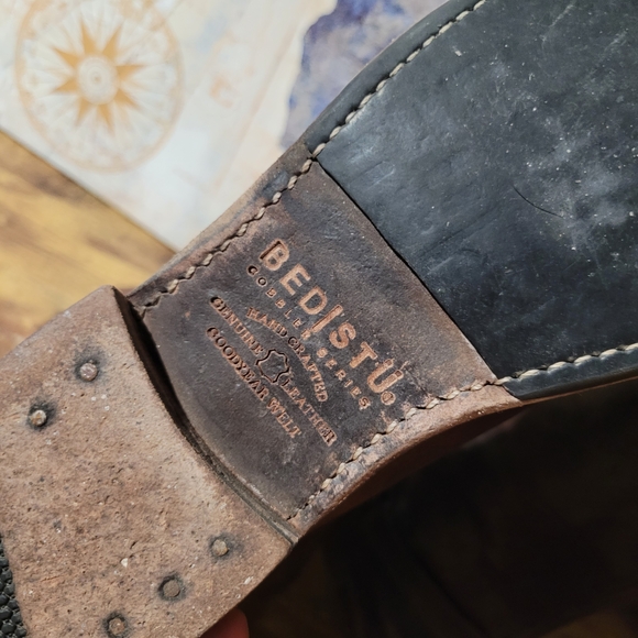 Bed Stu Stunning Distressed Brown Leather Tall Boots with Zippers And Buckle - Picture 14 of 16